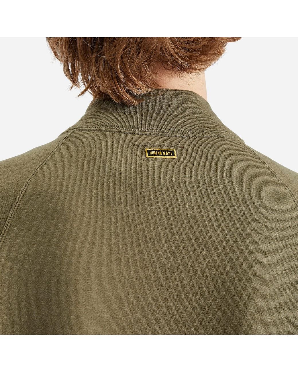 Human Made Green Heart Zip Jersey Bomber Jacket for men