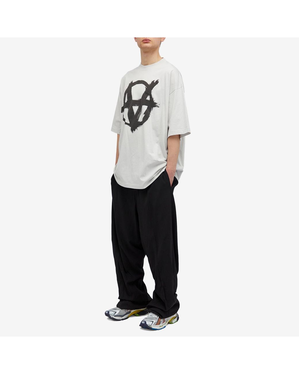 ヴェトモン Double Anarchy OversizedTシャツ VETEMENTS Double Anarchy Logo Shirt