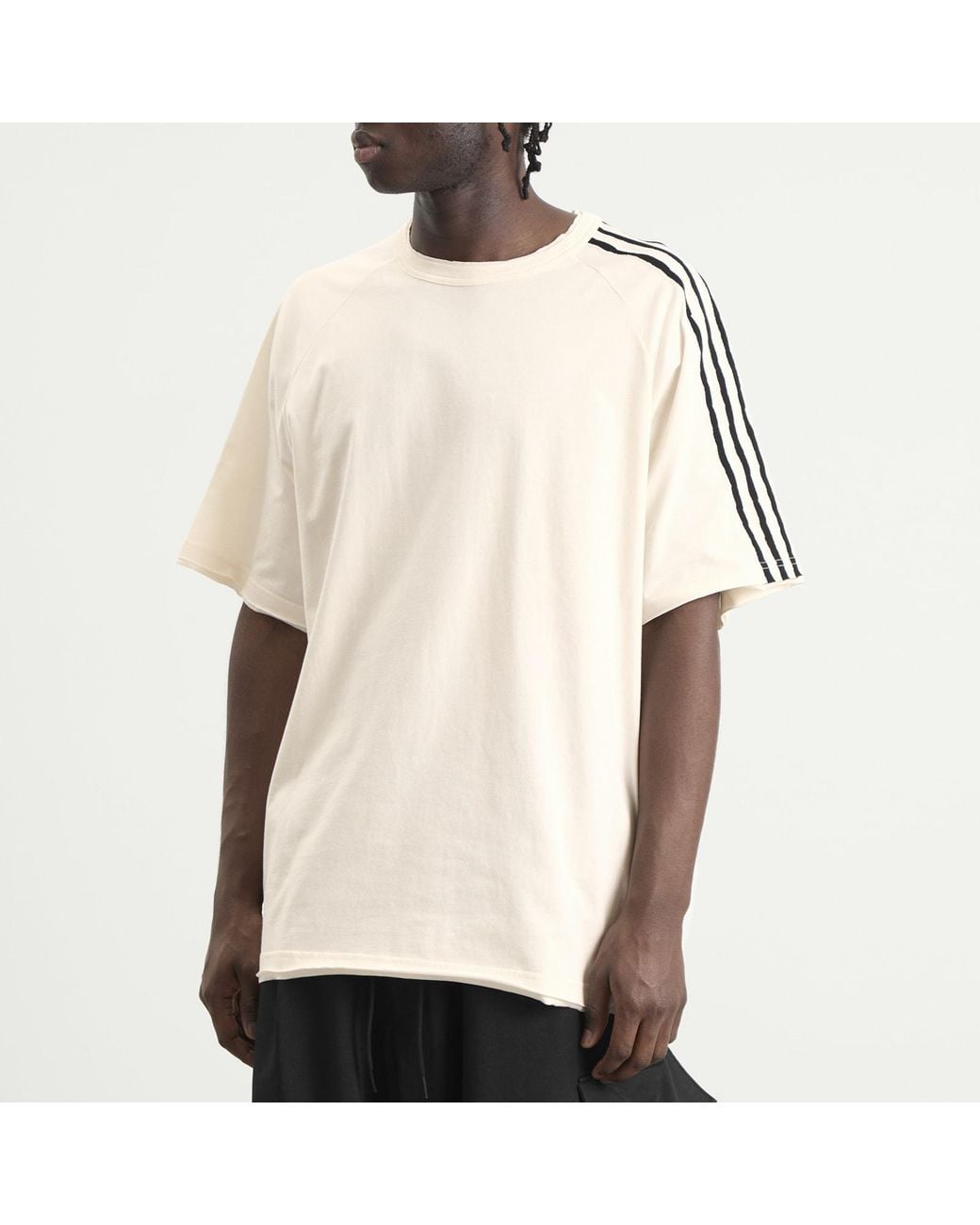 Y-3 Natural Distressed Short Sleeve T-Shirt for men