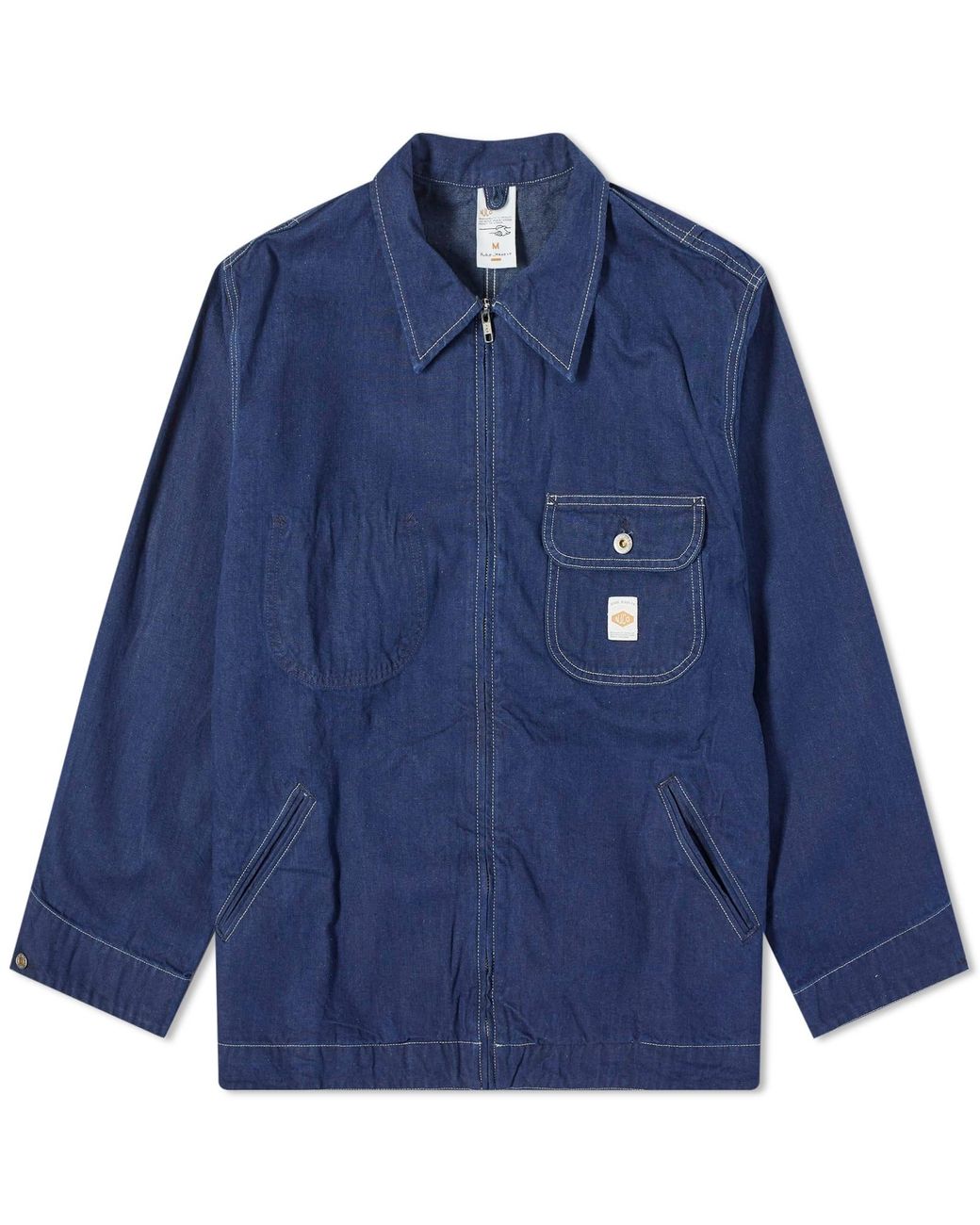 Nudie Jeans Jimmy Zip Jacket in Blue for Men | Lyst Canada Nudie Jeans Jimmy Zip Jacket in Blue for Men | Lyst Canada