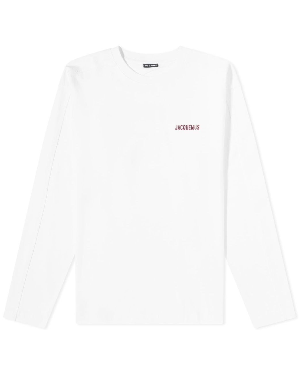Jacquemus Pavane Logo Long Sleeve T-shirt in White for Men | Lyst