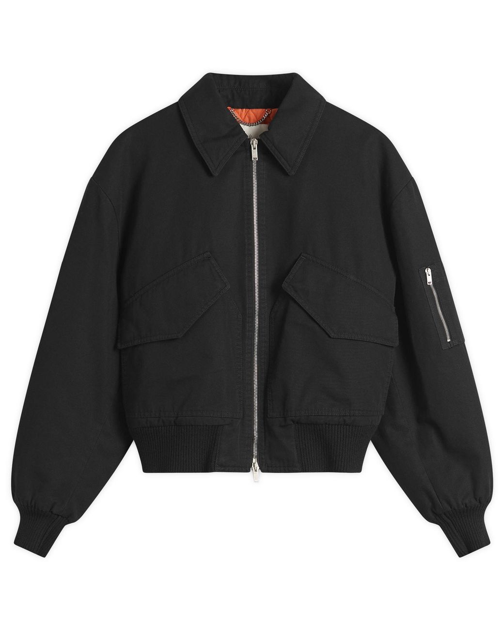 Second/Layer Black Second Layer Revival Flight Jacket for men