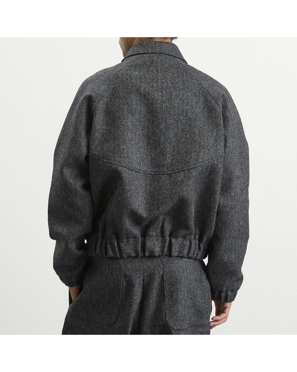 SAGE NATION Wool Jiji Jacket in Grey for Men | Lyst UK