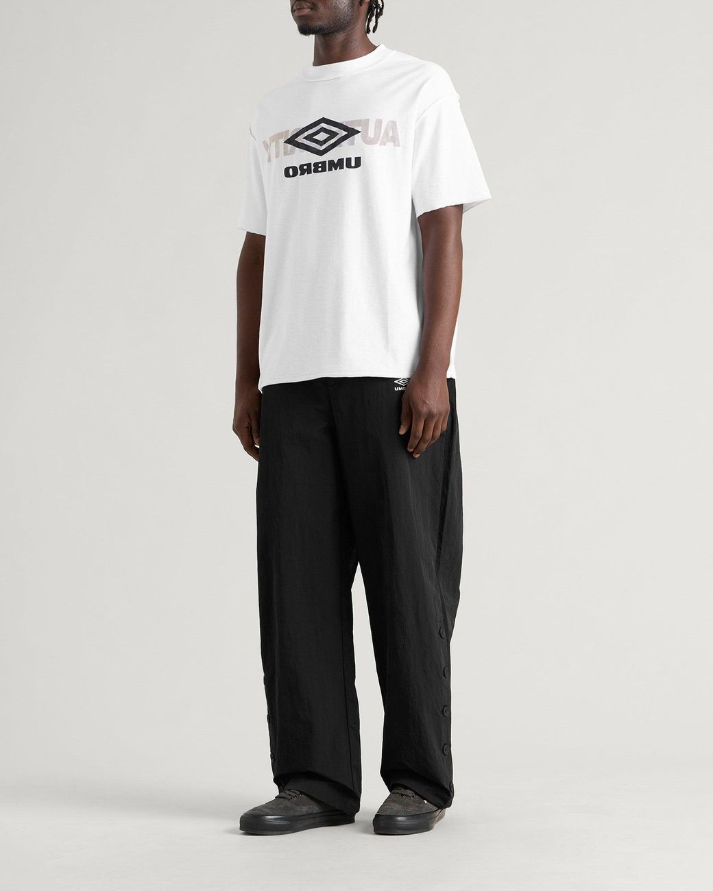Umbro by Slam Jam Reversed Logo T-Shirt in White for Men | Lyst