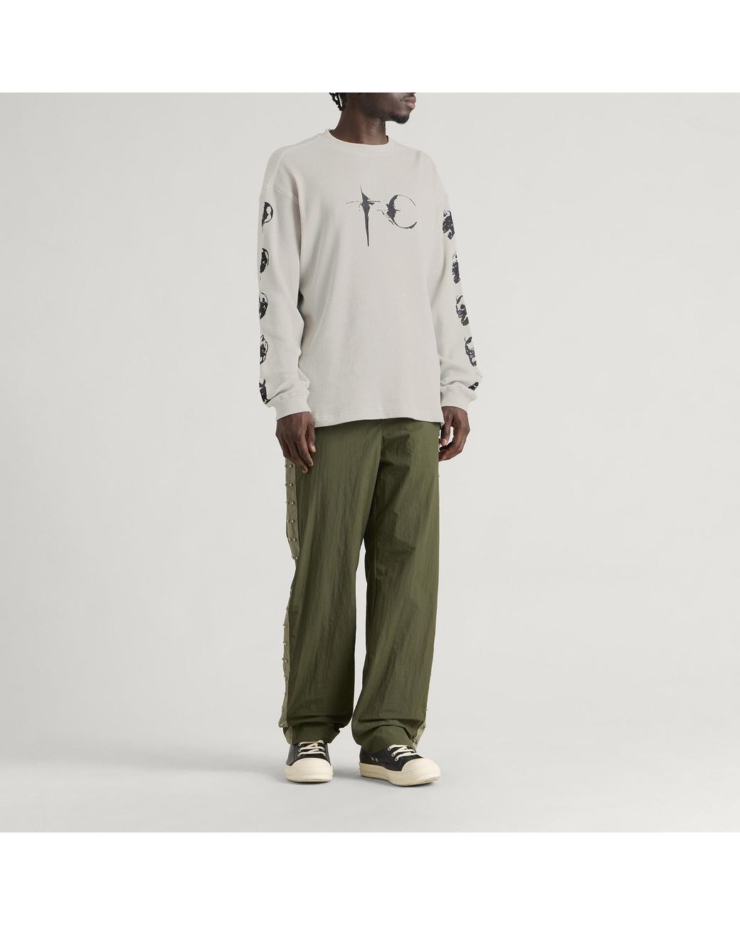 THUG CLUB Gray Endless Long Sleeve Top for men