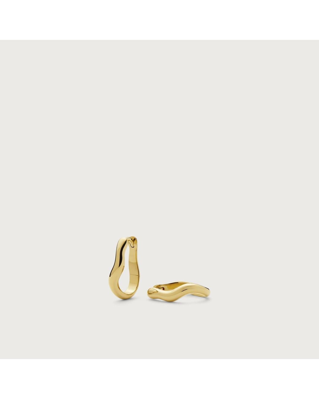 Missoma Metallic Molten Classic Small Hoop Earrings