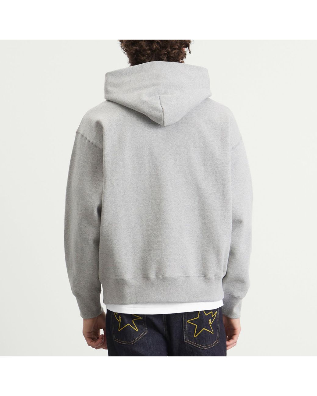 A Bathing Ape Gray Colour Stone Bape Hoodie for men