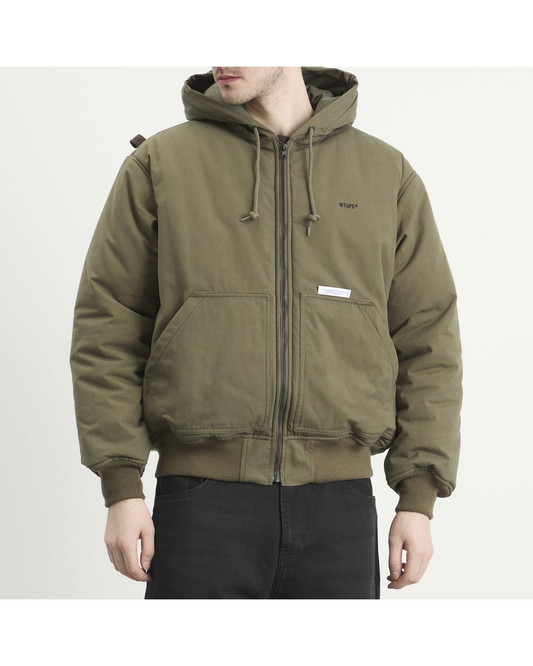 WTAPS Puff Doom Hooded Jacket in Green for Men | Lyst