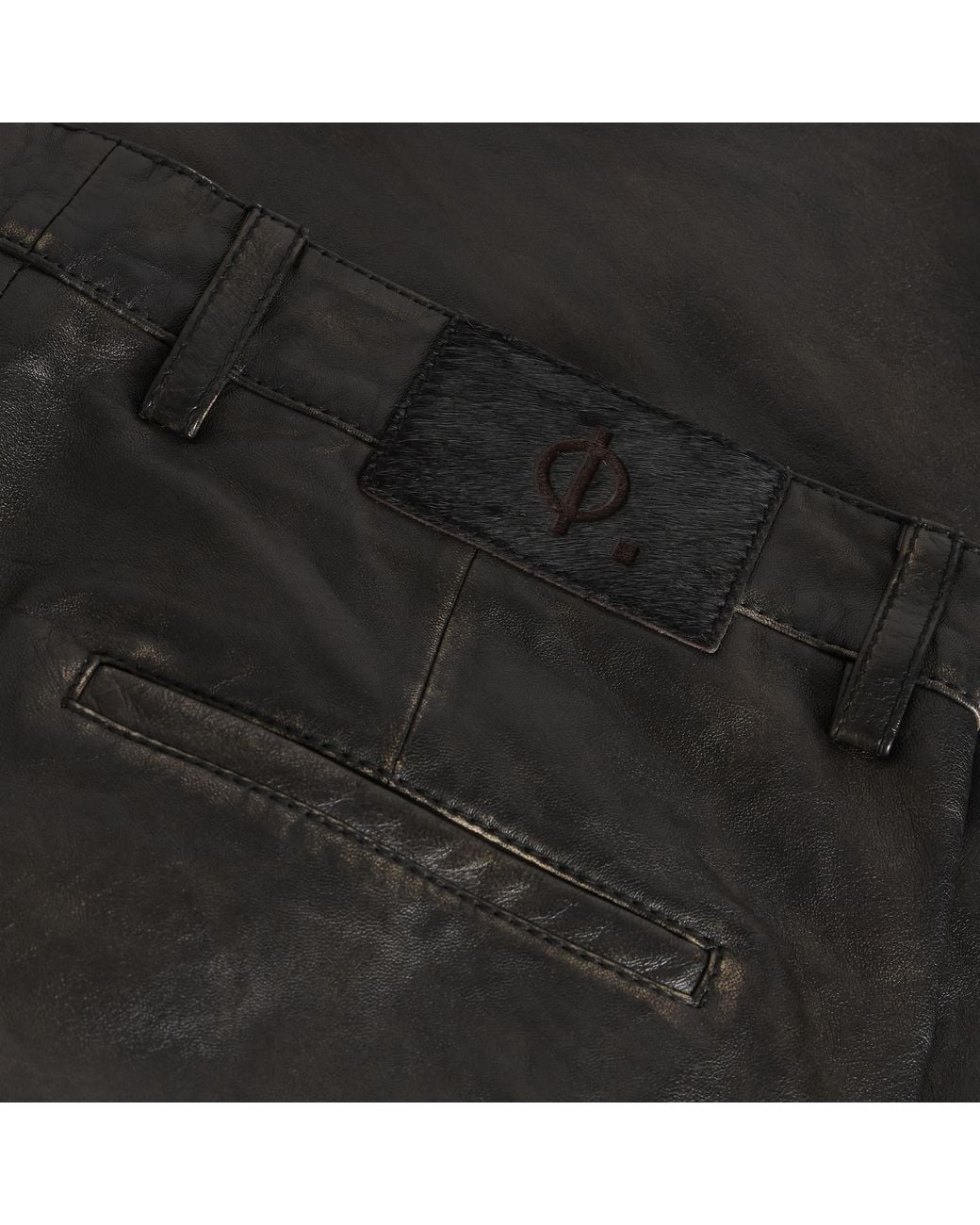 Samsøe & Samsøe Gray End. X Savalentin Leather Trousers for men