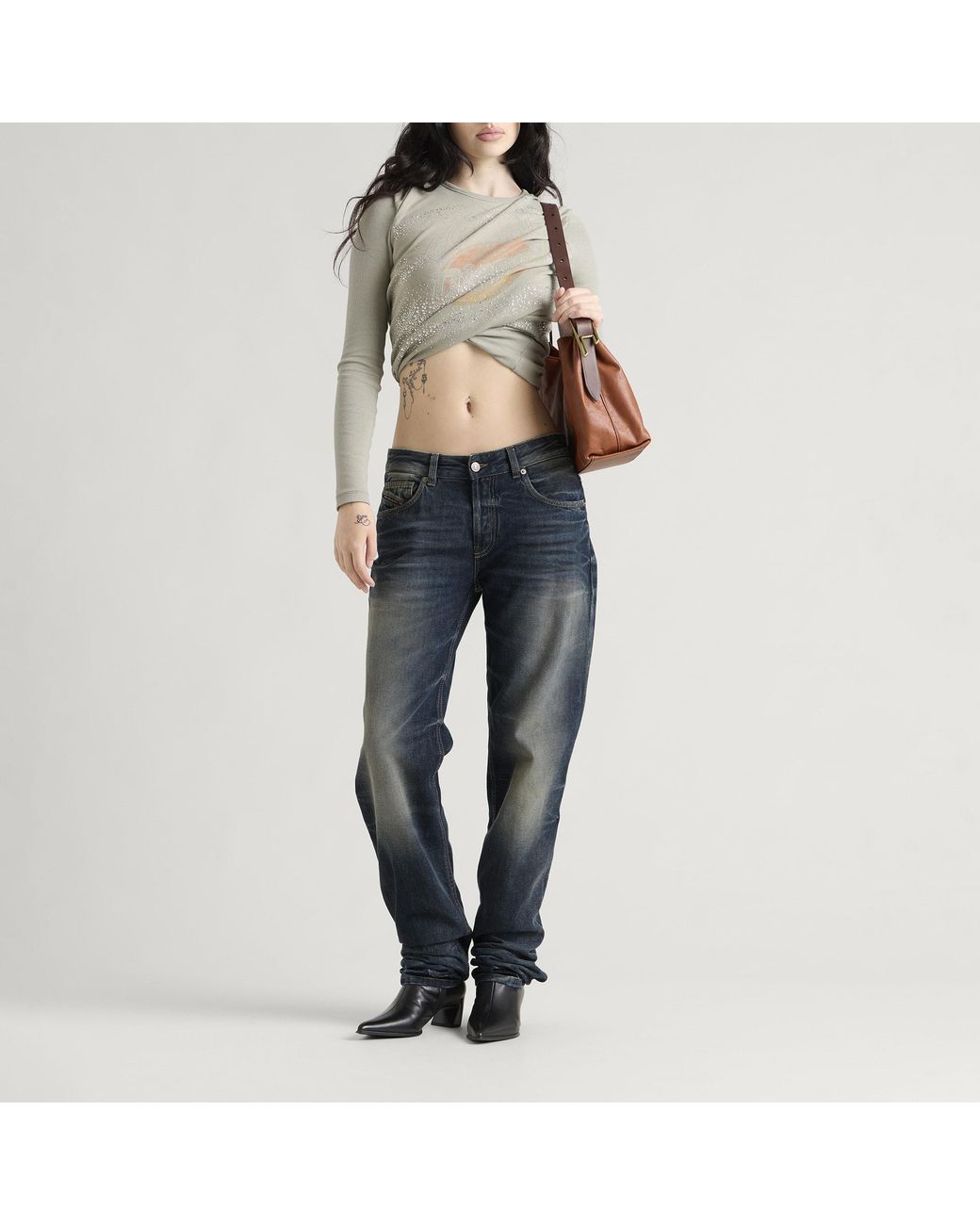 DIESEL Blue D-Liet Straight Leg Jeans