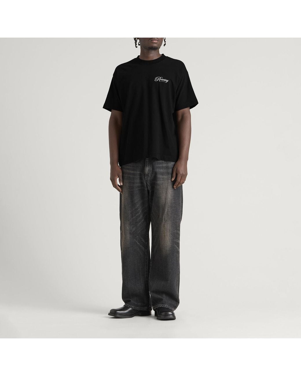Ronning Black Script T-Shirt for men