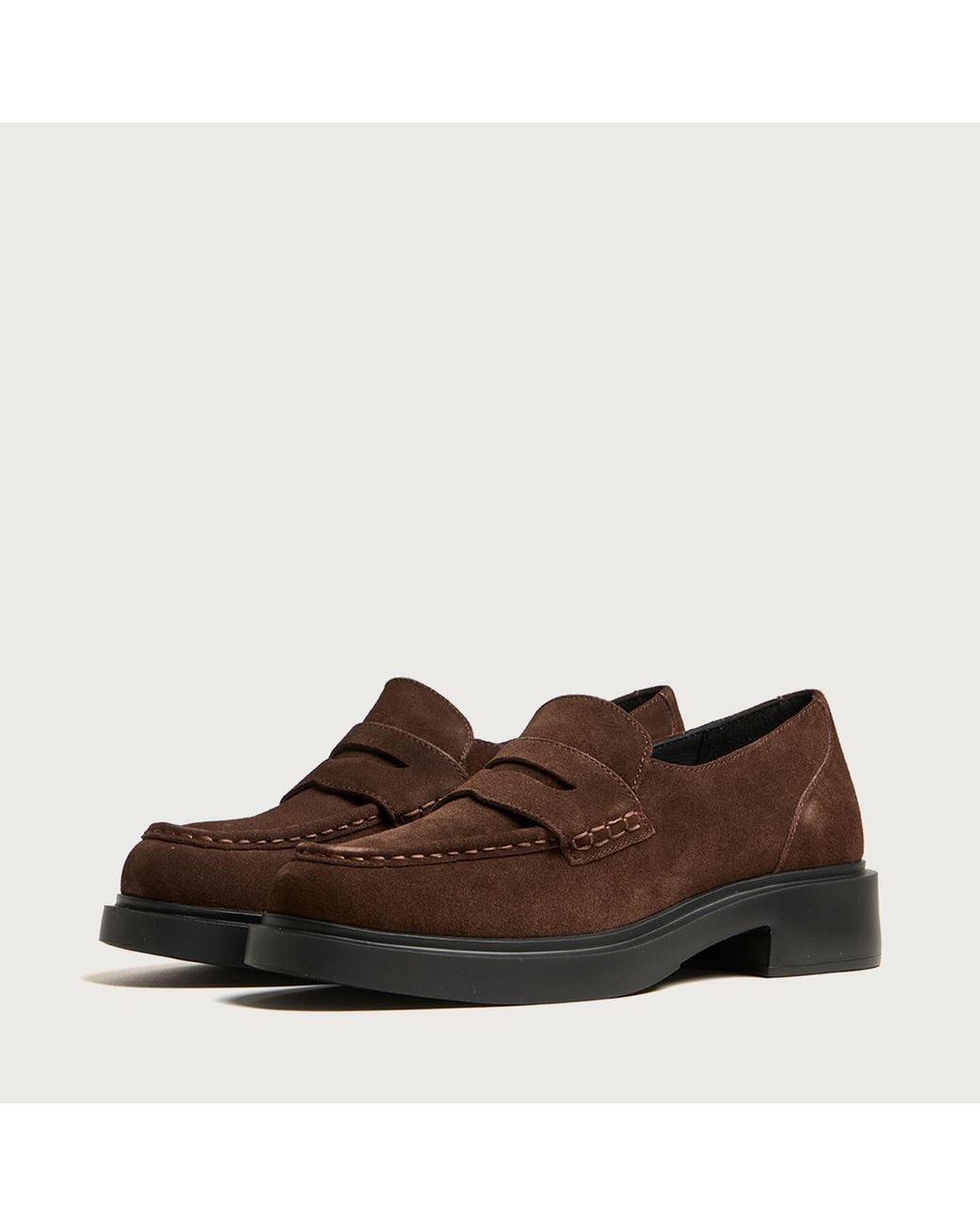 G.H.BASS Brown Albany Ii Penny Suede Loafers