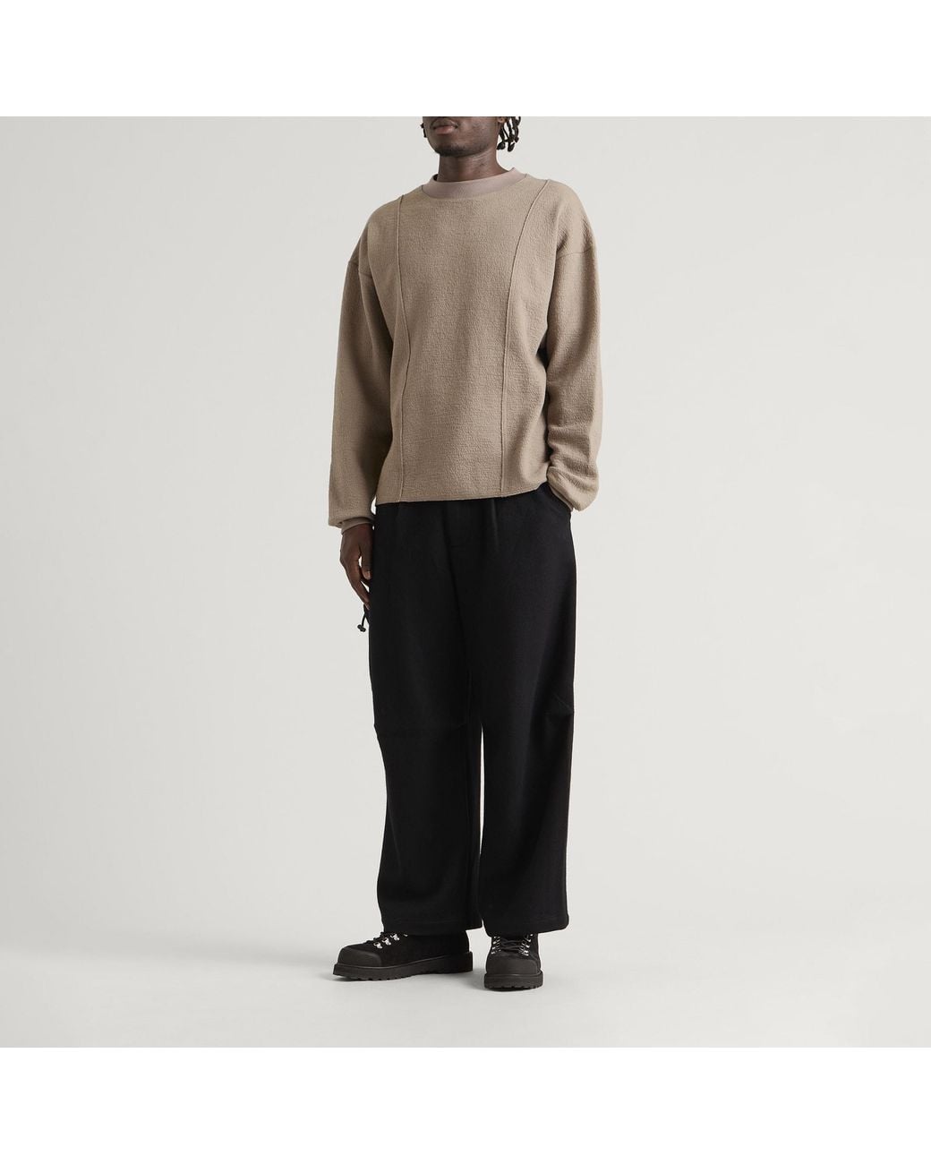 Ganter Natural Raw Edge Crewneck Sweatshirt for men