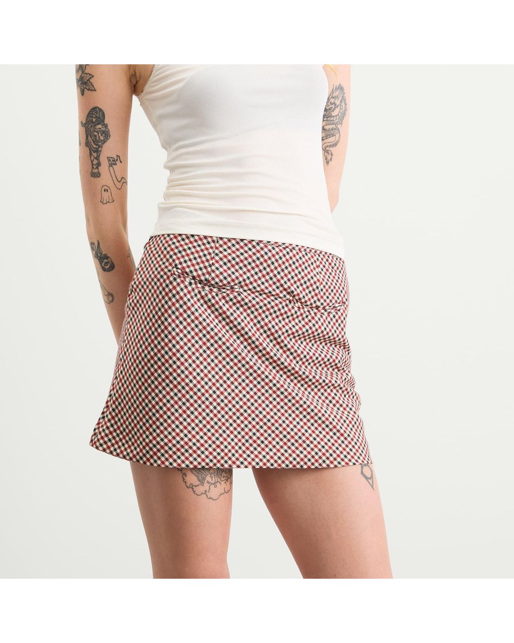 House Of Sunny Brown Marie Mini Skirt