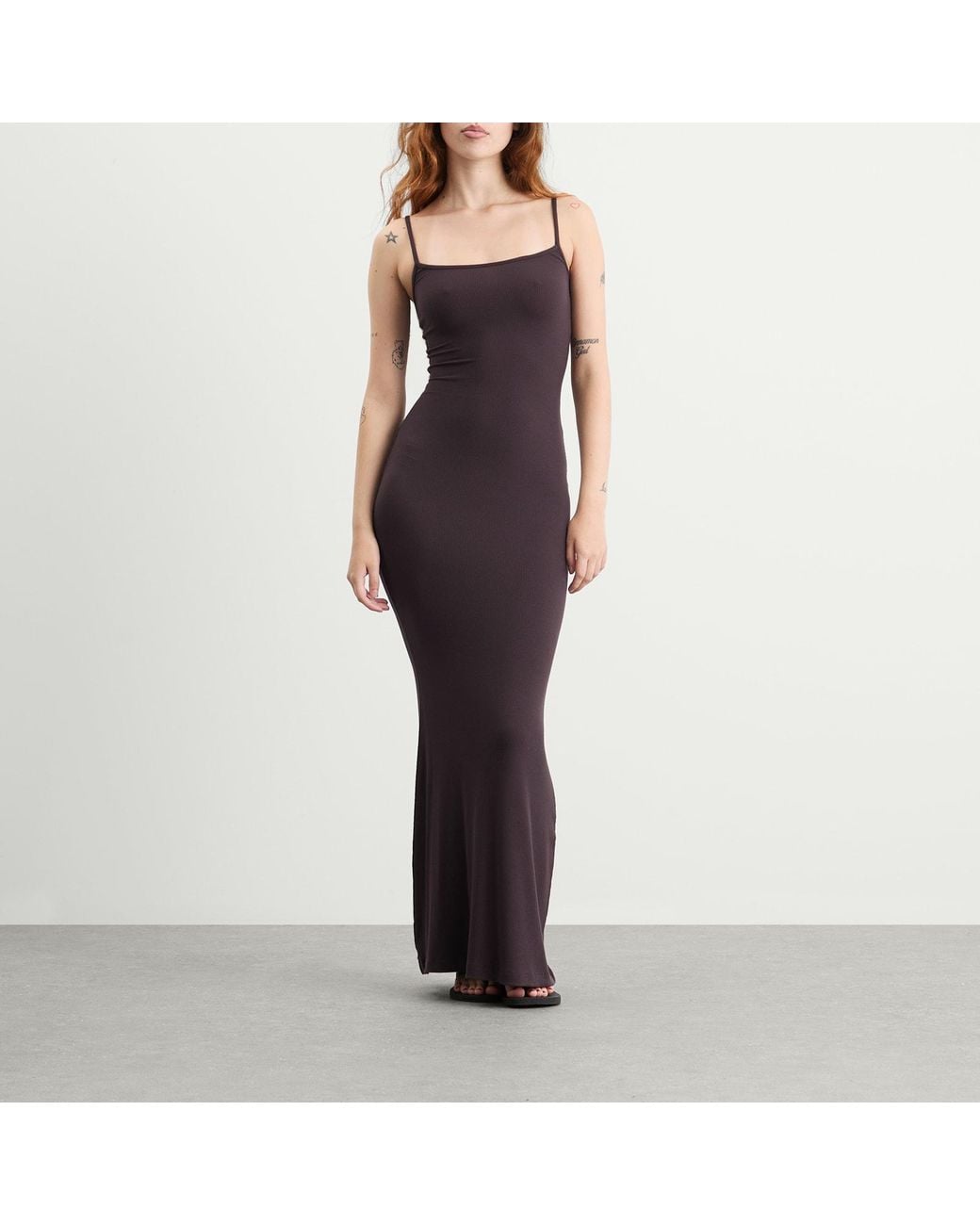 Skims Purple Soft Lounge Slip Dress