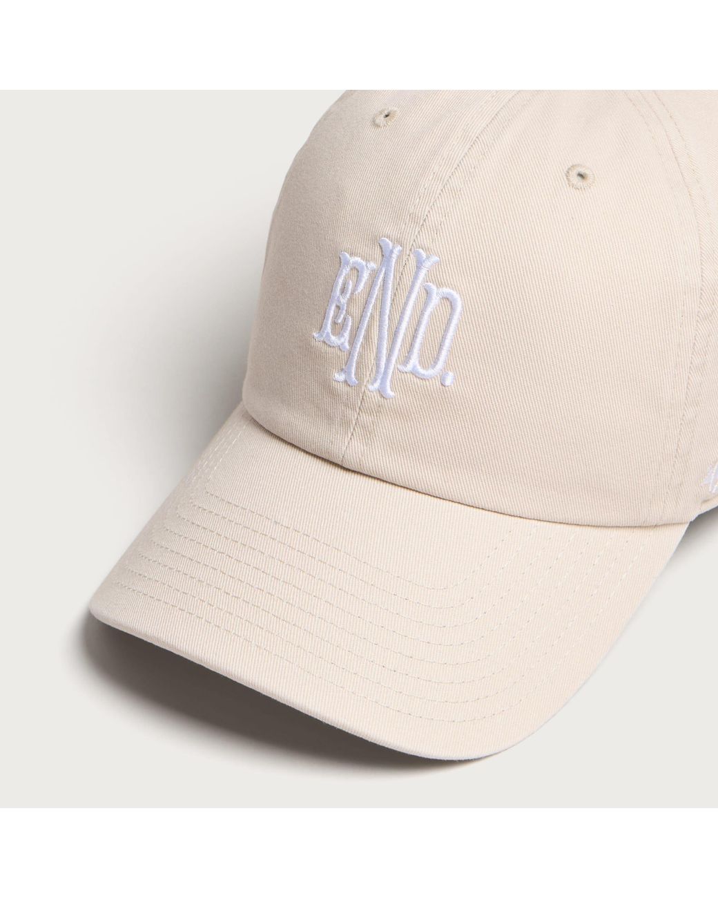 END. Natural Monogram Clean Up Cap