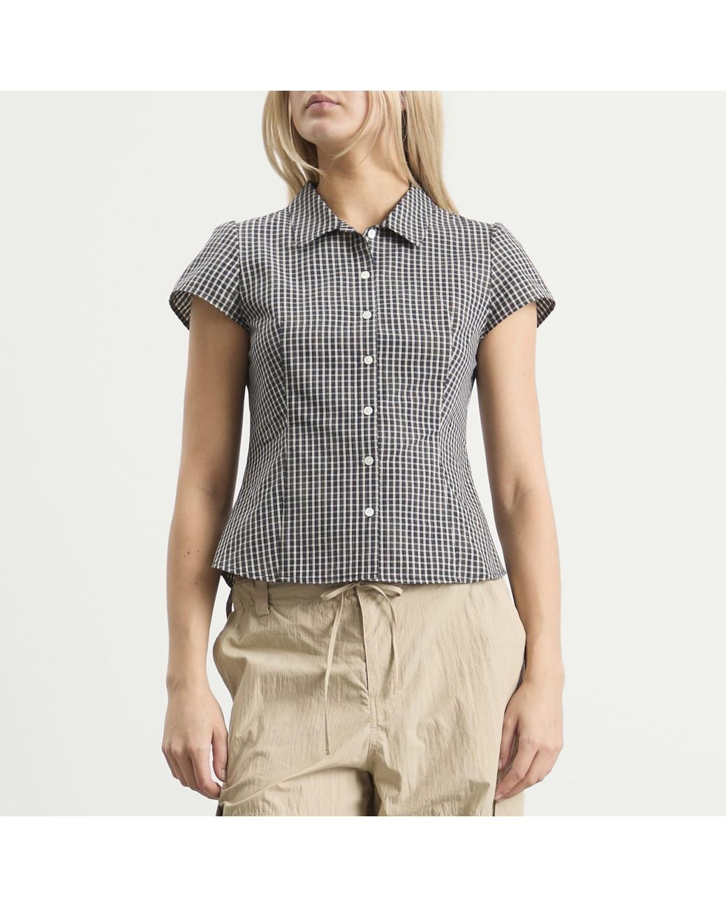 DUNST Gray Blouse