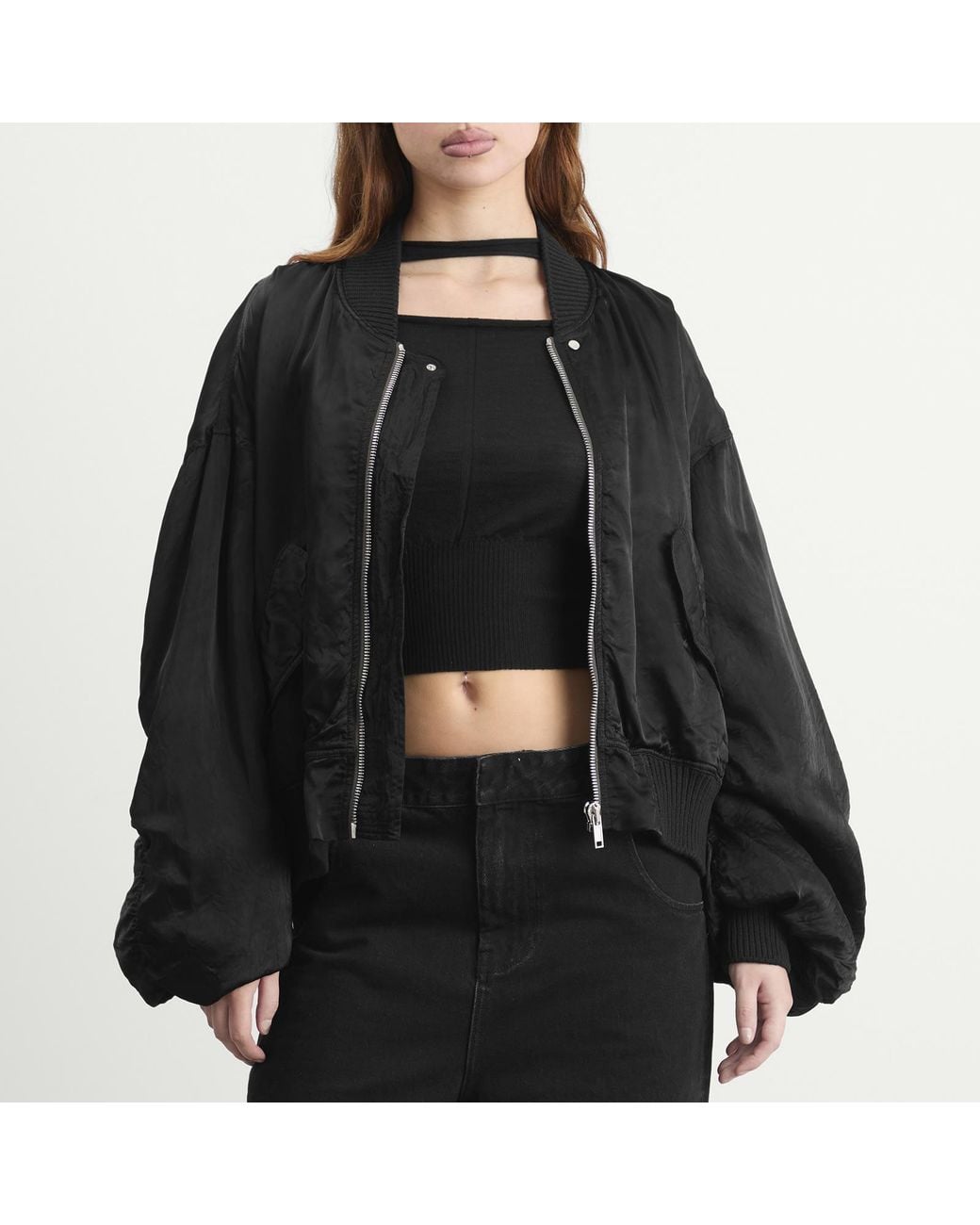 Rick Owens Black Secchia Flight Jacket