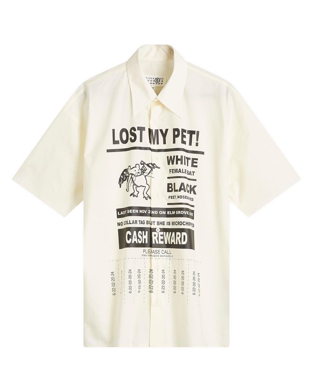 送料関税込【MM6 Maison Margiela】Lost My Pet Tシャツ Mm6 Maison Margiela 