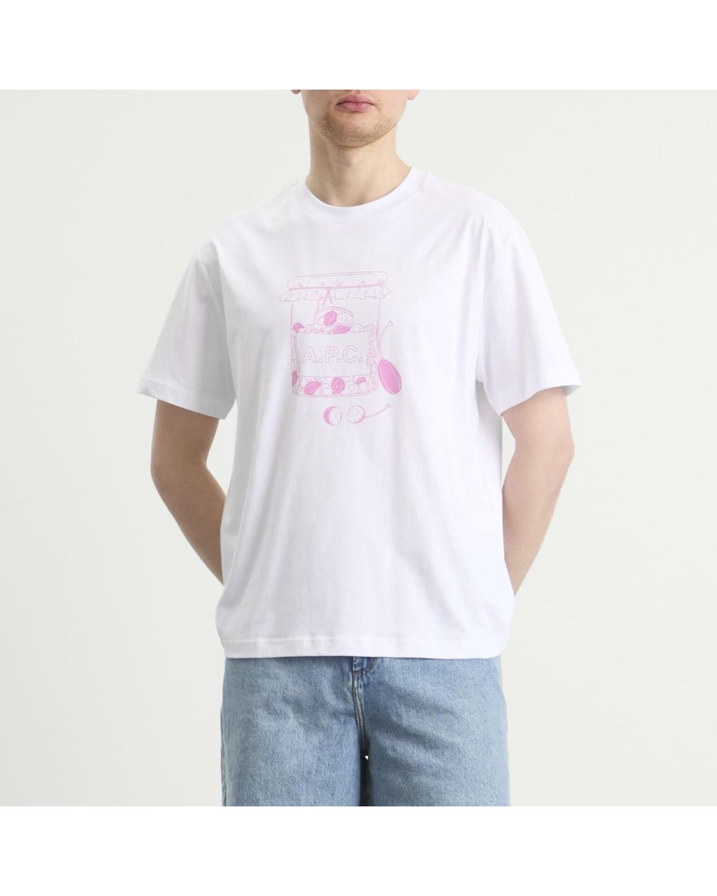 A.P.C. Capers T-Shirt in White for Men | Lyst