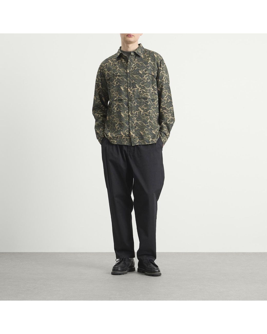 Kestin Green Landscape Print Taymount Overshirt for men