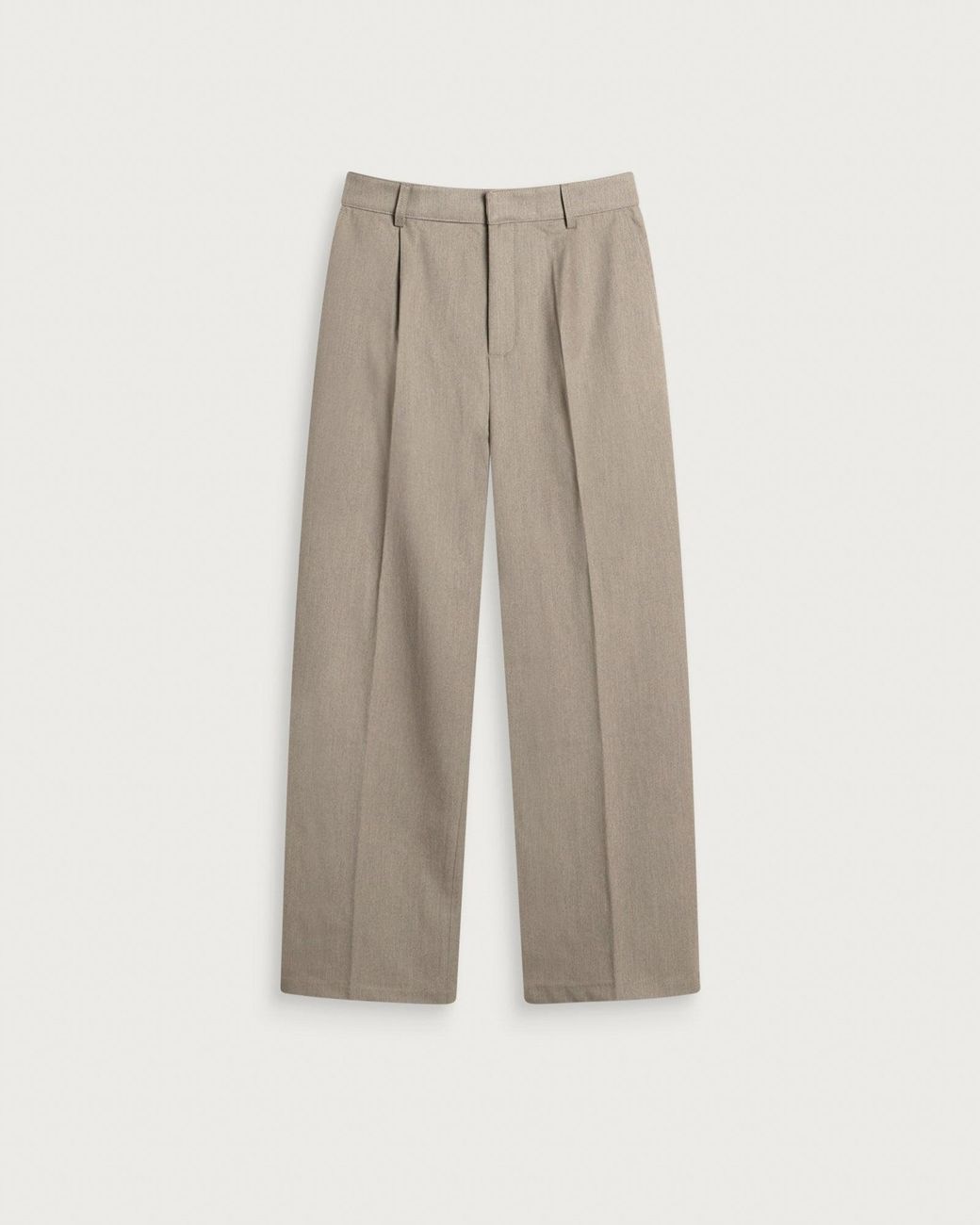 Danny Sizer Daniel Simmons Essential Pleated Trousers in Natural for Men | Lyst