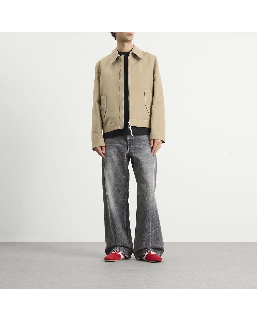 AMI Natural Zipped Jacket for men