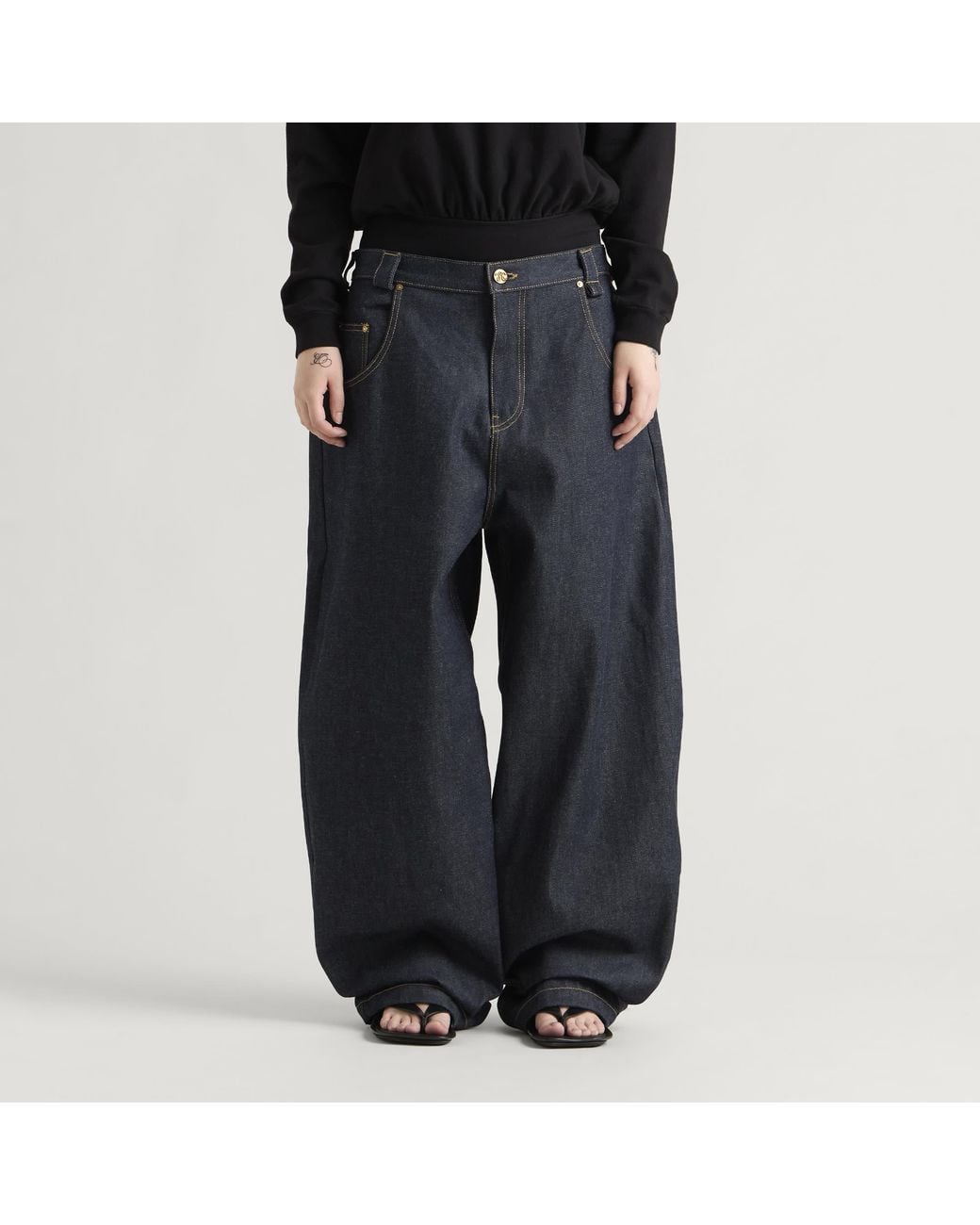 Willy Chavarria Blue Bad Girl Denim Jeans