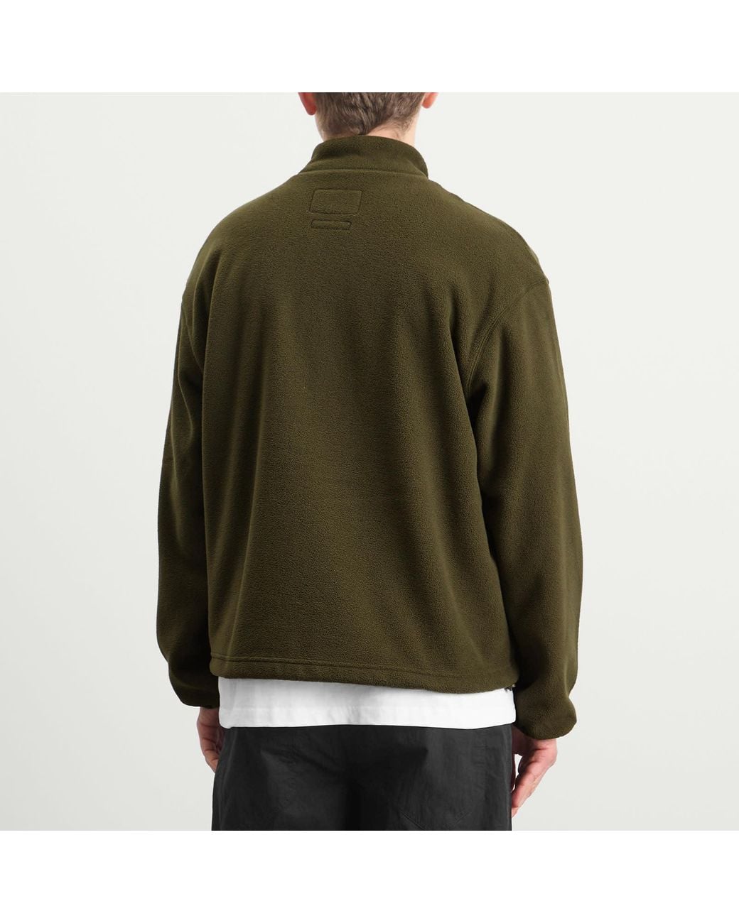 FRIZMWORKS Green Fleece Zip Jacket for men
