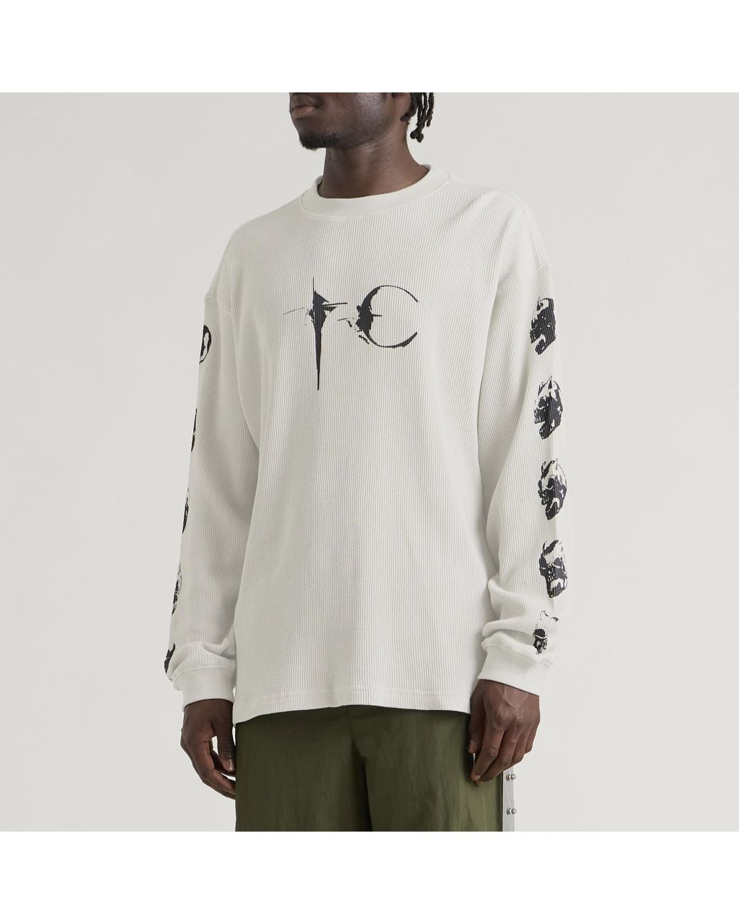 THUG CLUB Gray Endless Long Sleeve Top for men