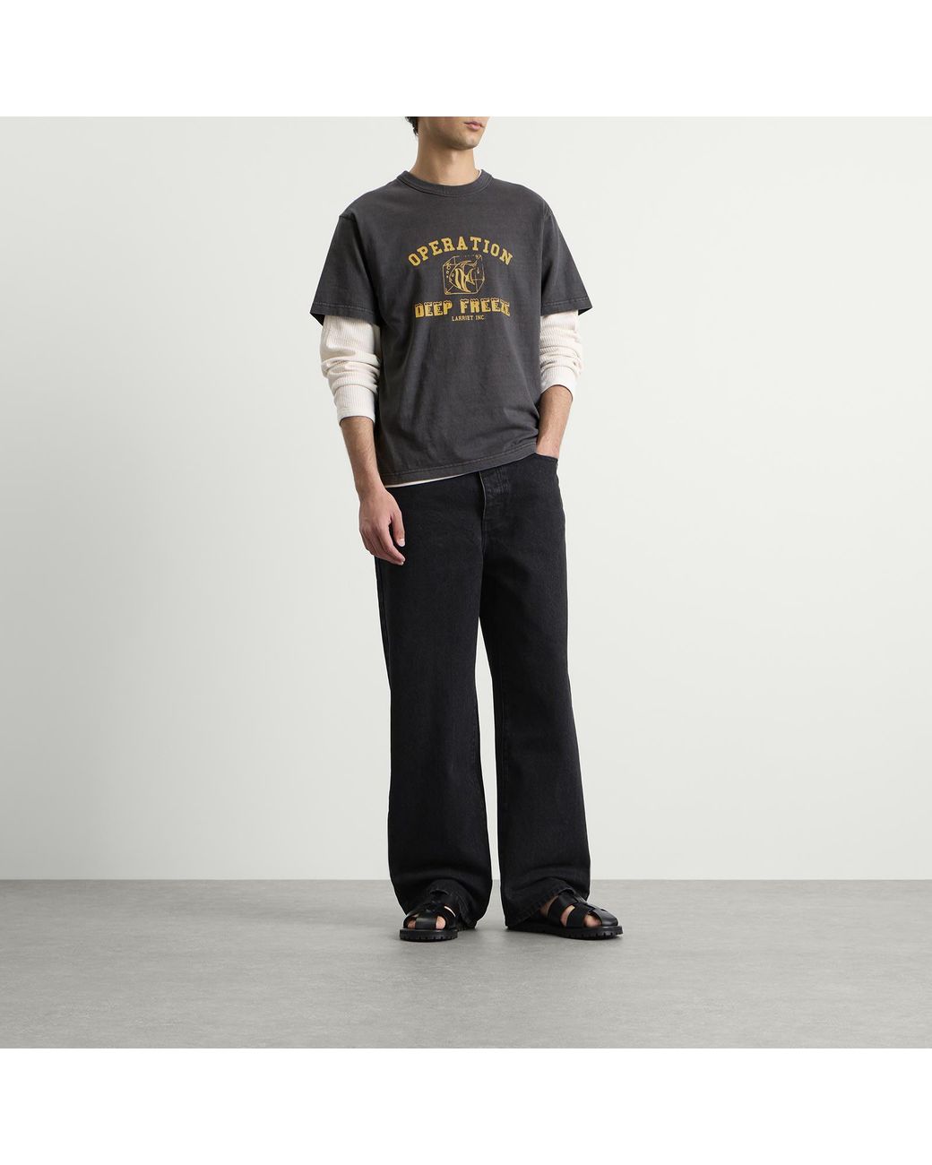 Larriet Black Deep Freeze T-Shirt for men