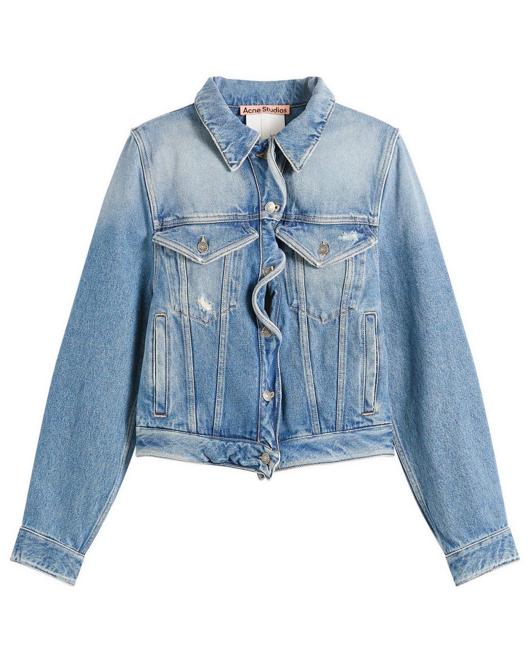 Acne Blue Oleag Vintage Wiggle Denim Jacket
