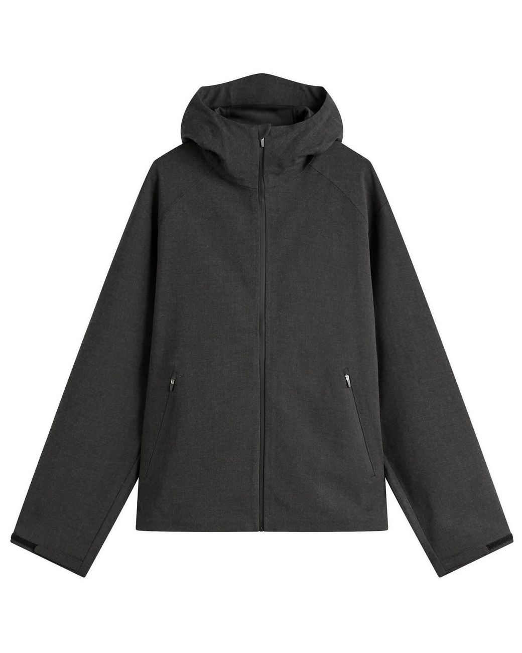 Hiking Patrol Black Waypoint Texture Hooded Jacket for men