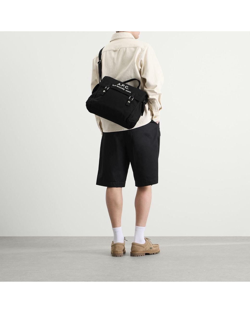 A.P.C. Black A.P.C Recuperation 2 Way Tote Bag for men