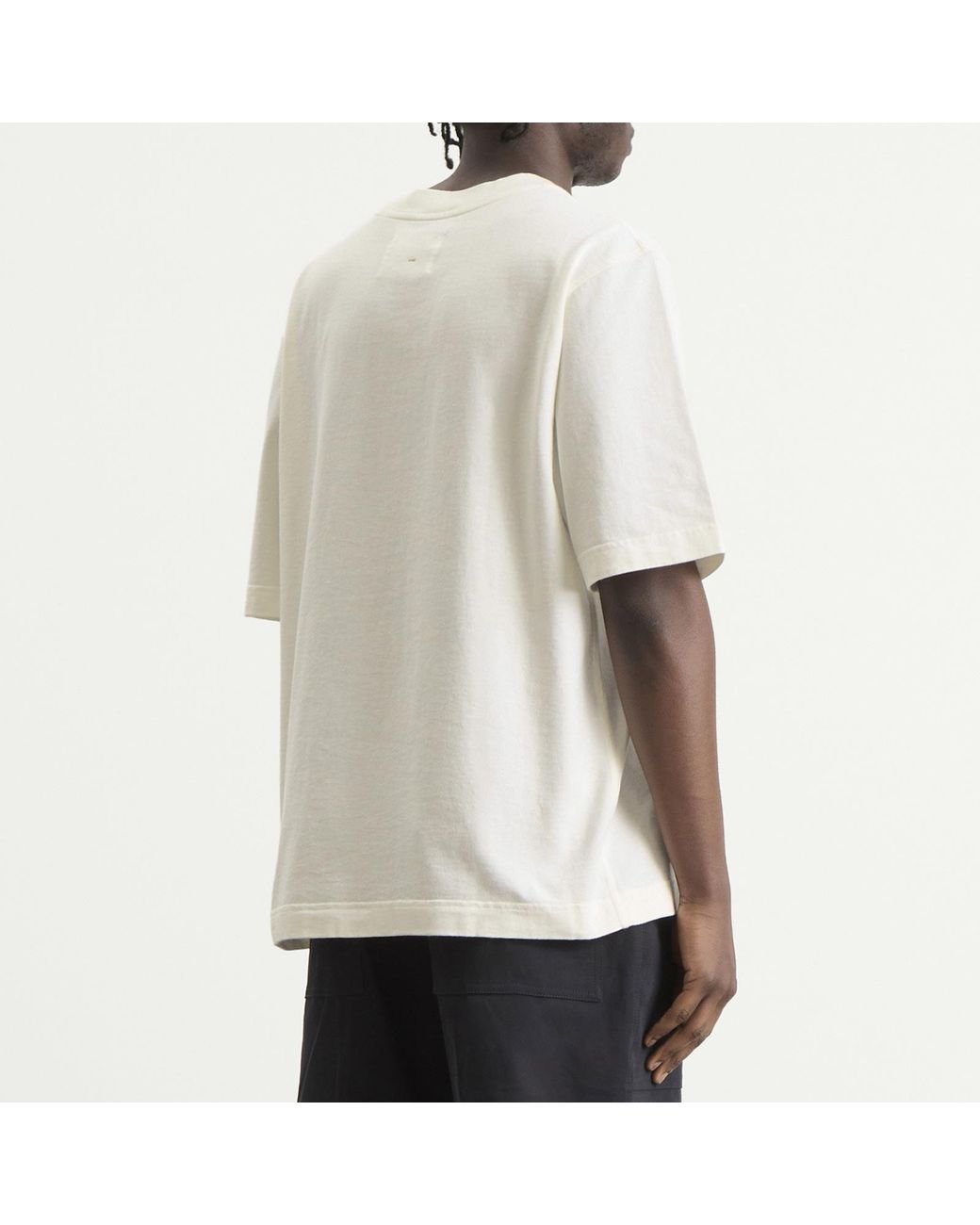 MHL by Margaret Howell White Block Print T-Shirt for men