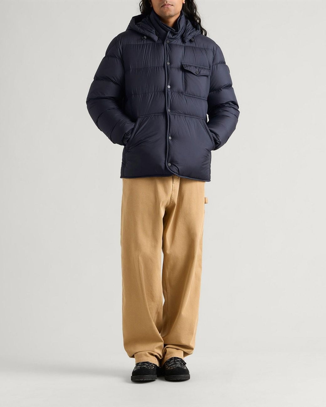 Moncler Blue Tygid Padded Jacket for men