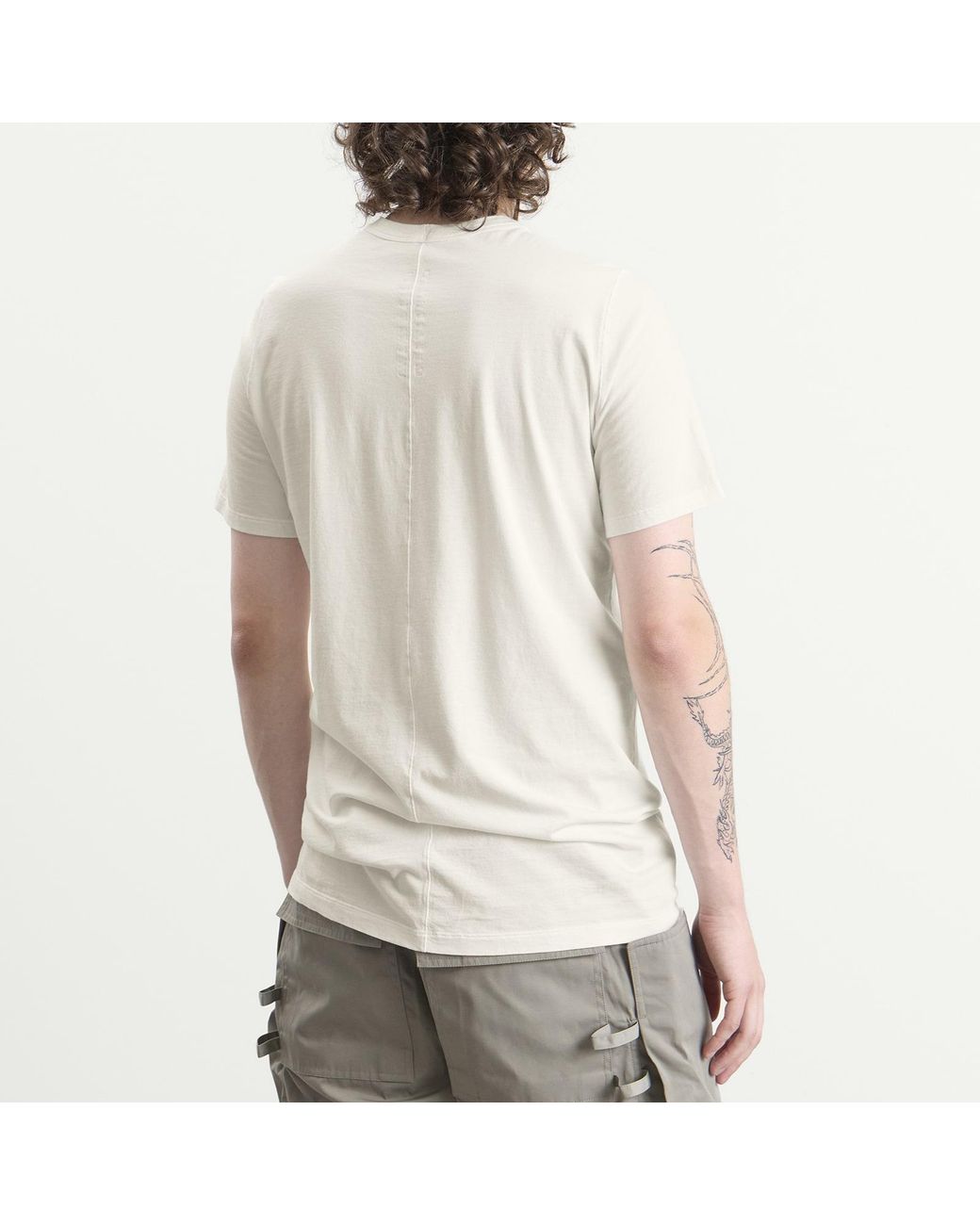 Rick Owens White Level T-Shirt for men
