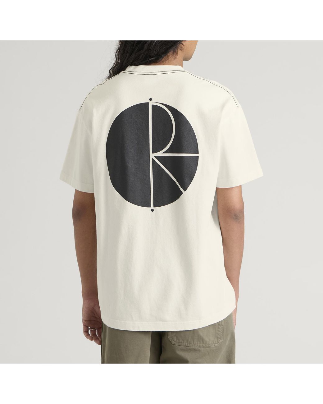 POLAR SKATE Natural Fill Logo Contrast T-Shirt for men
