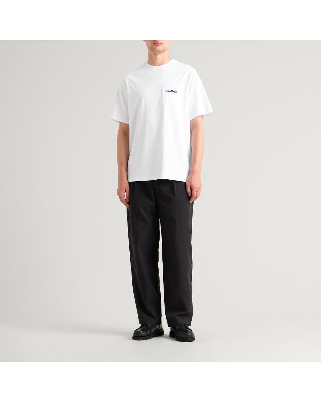 Malbon White Vista Repair T-Shirt for men
