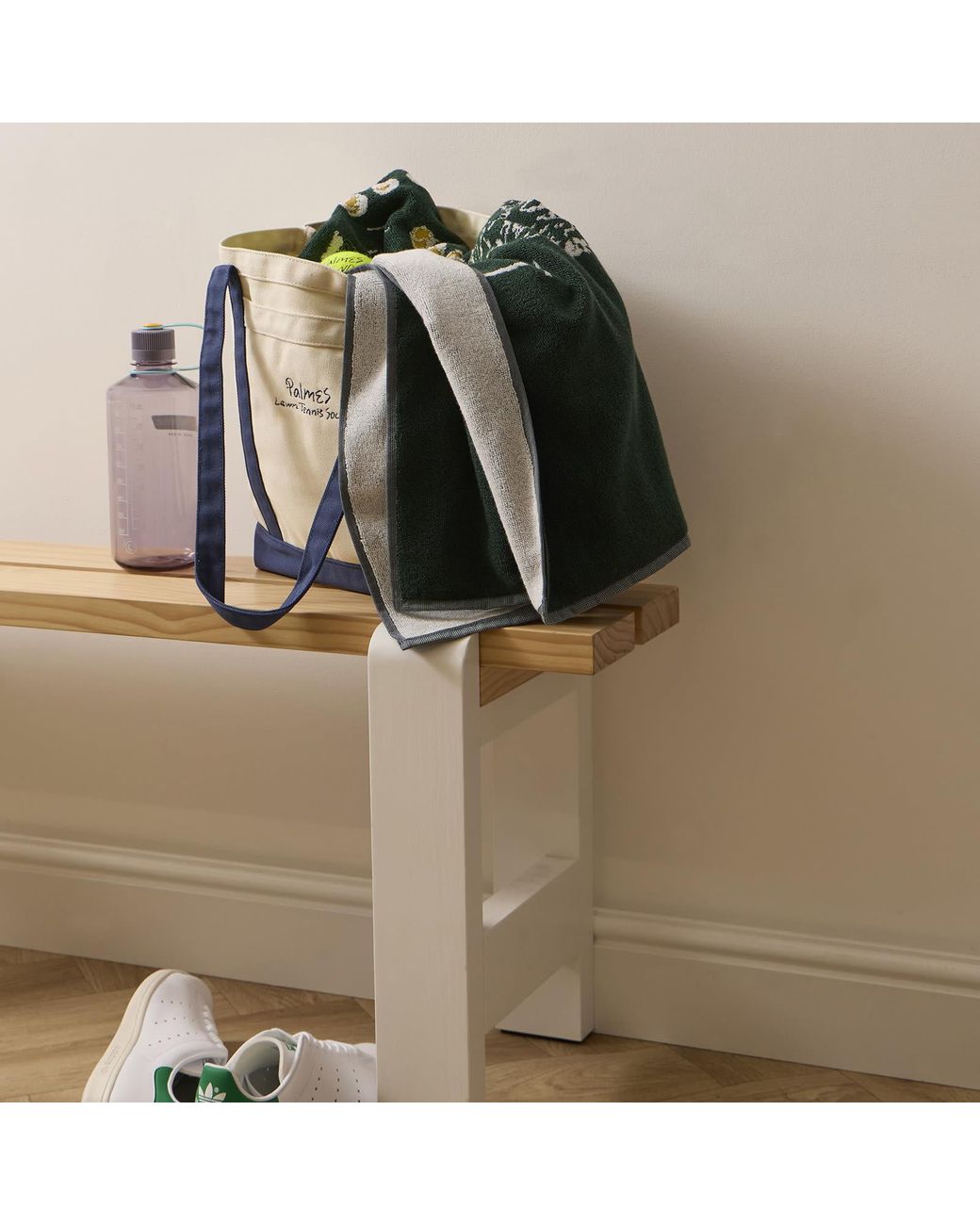 Palmes Green End. X Crowd Tennis Towel for men