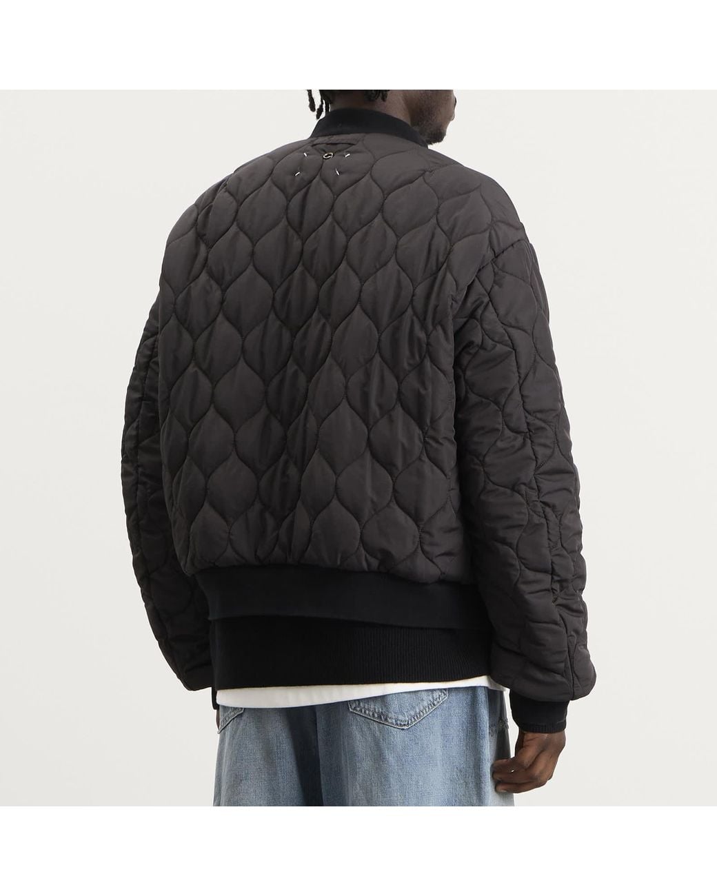 Maison Margiela Black Reversible Bomber Jacket for men