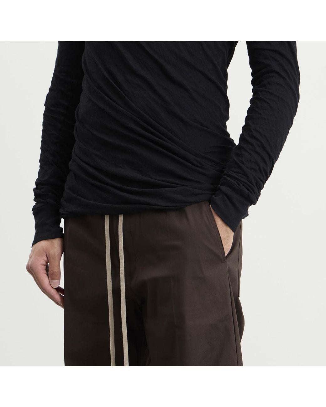 Rick Owens Gray Dietrich Drawstring Pant for men