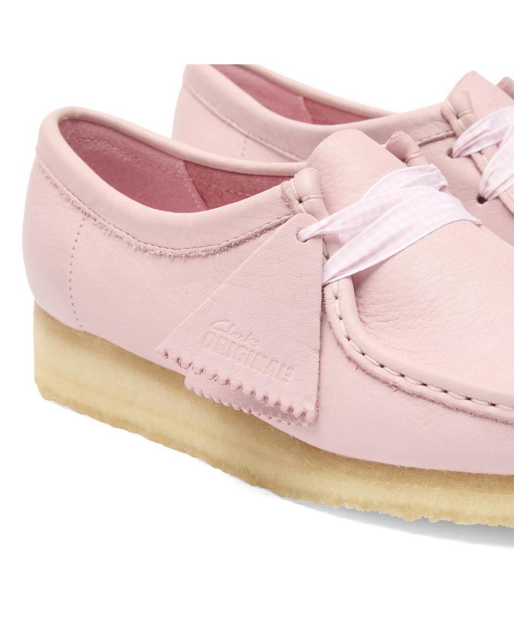 Clarks Pink Leather Wallabee Boot