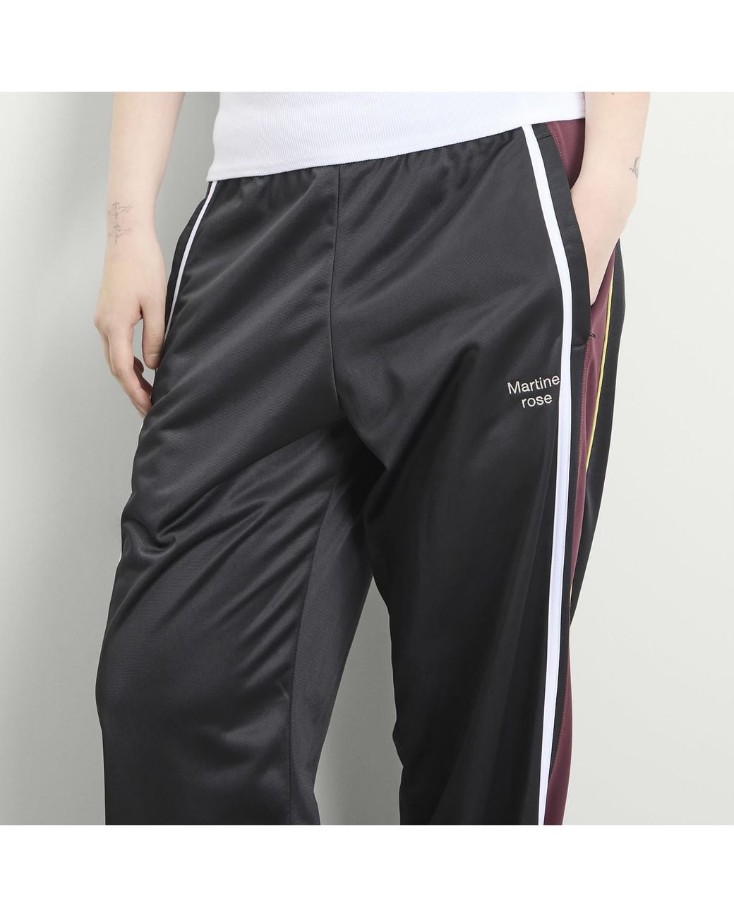 Martine Rose Black Wide Leg Trackpant