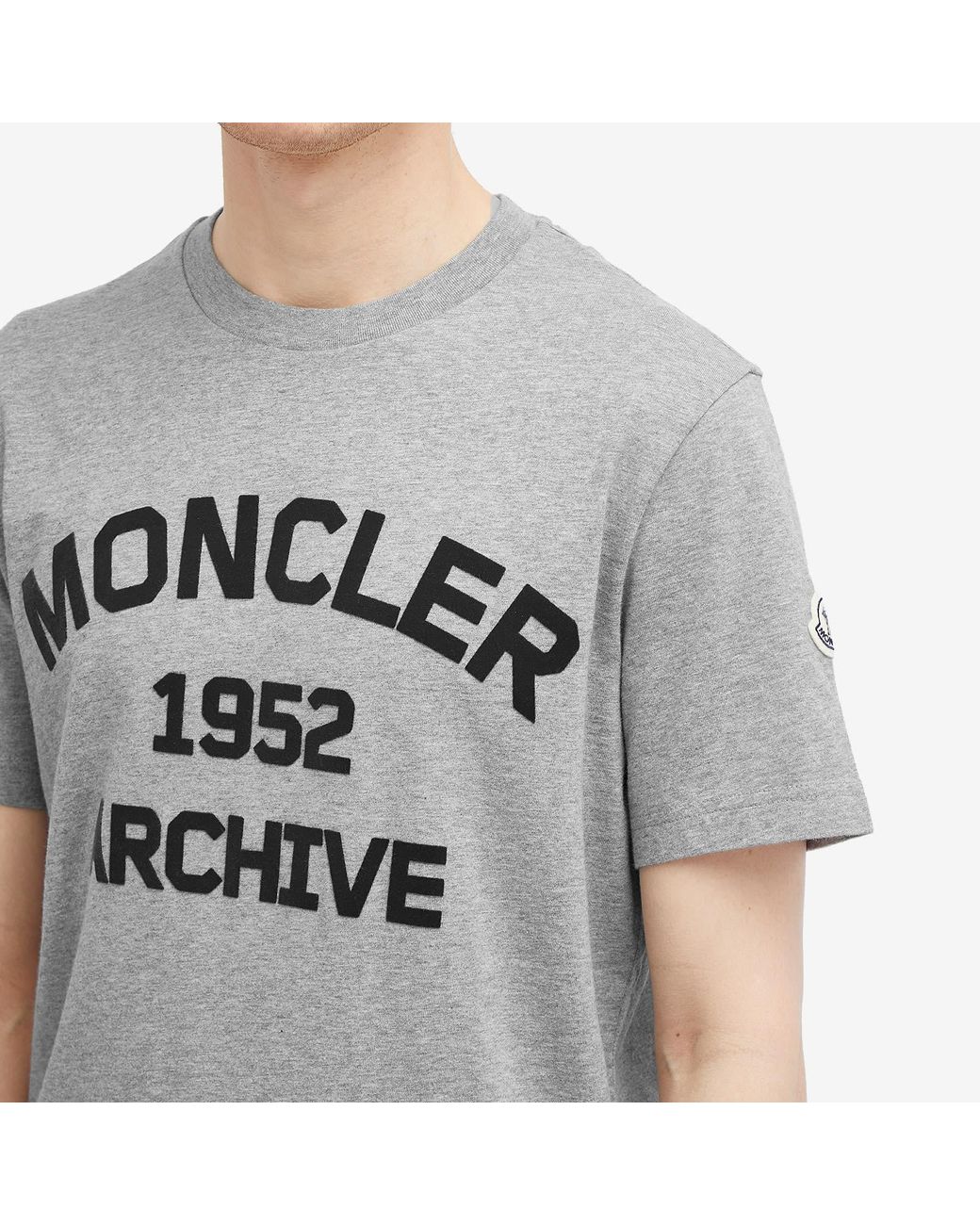 Moncler 1952 Archive T-Shirt in Grey for Men | Lyst UK