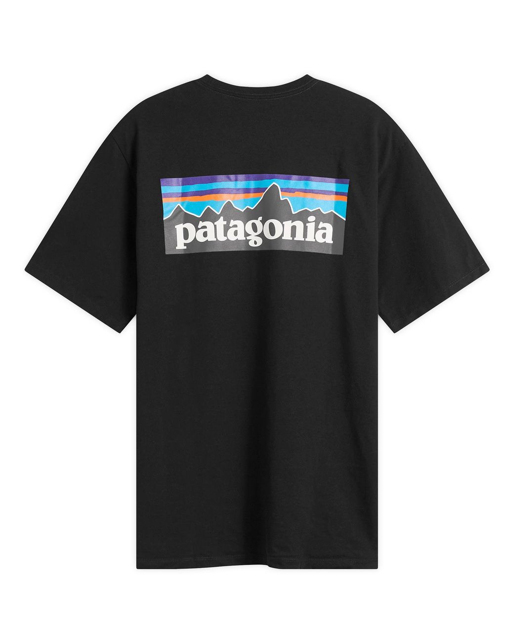 Patagonia Black P-6 Logo Responsibili-Tee for men