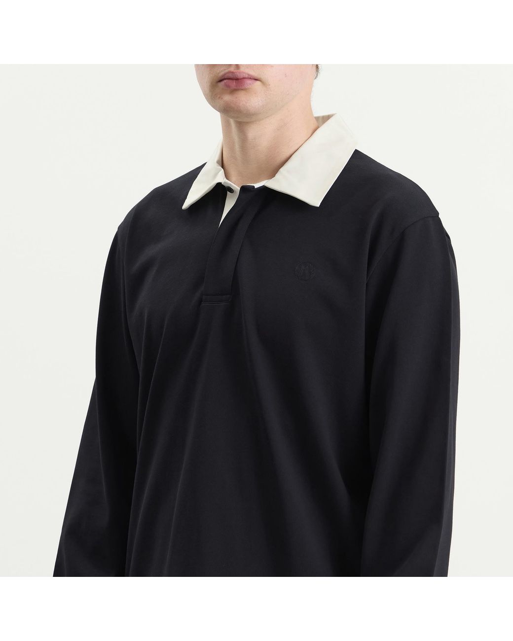 Palmes Black Ball Rugby Shirt for men