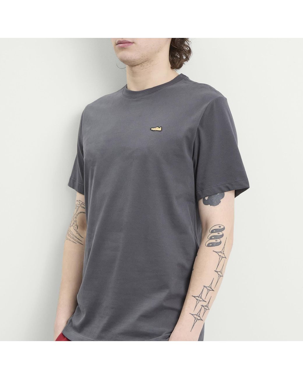 Nike Gray Nike Dri-Fit Retro Running T-Shirt for men
