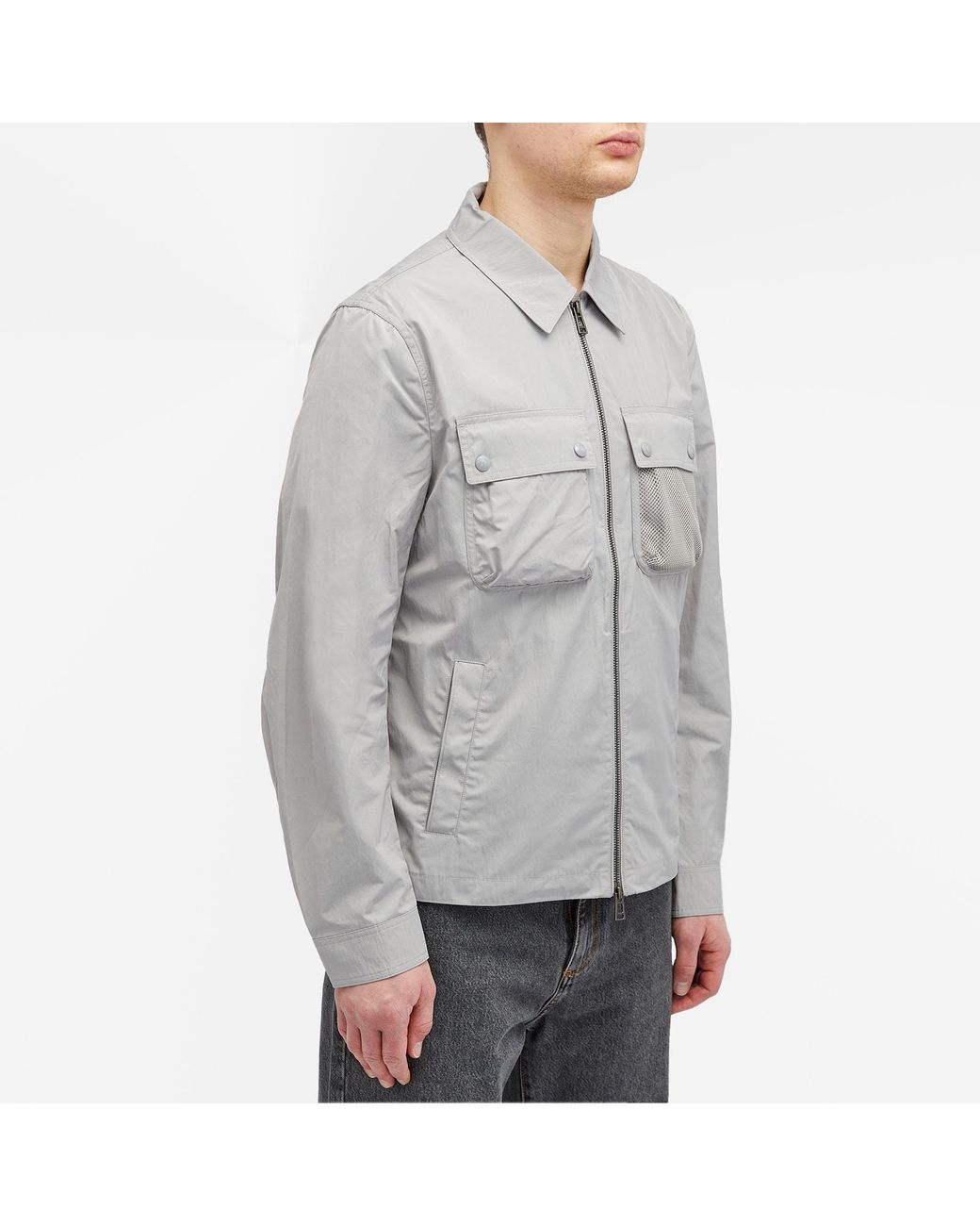 トップス meer. RIPPLE OVERSHIRT gray Belstaff Outline Ripple Shell Overshirt in Grey for Men | Lyst UK