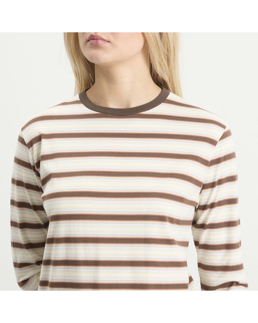 Auralee Multicolor Gradient Stripe Long Sleeve T-Shirt